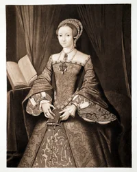 Prinsesse Elizabeth, senere dronning Elizabeth I, ca. 1547, pub. 1902 (kollotype)